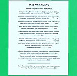 New Local Eatery menu