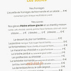 De La Terrasse menu