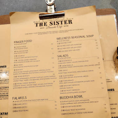 The Sister Brussels Café Speisekarte
