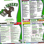 Mc Sober's Saloon menu