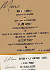 La Note Gourmande menu