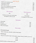 Ô Bistrot Gourmand menu