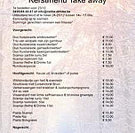 Nethe Drinke menu