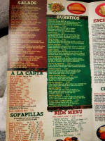 El Parian Mexican menu