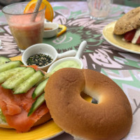 Bagels Beans food