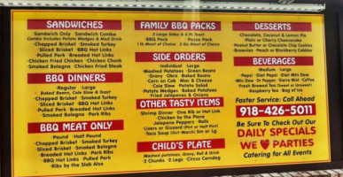 Charlie's Chicken Barbecue menu