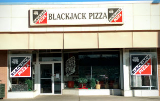 Blackjack Pizza Salads outside