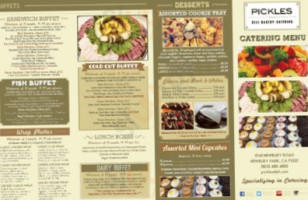 Pickles Deli & Restaurant menu