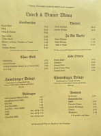 The Elias Cole menu