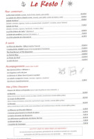 Le Boucanier menu