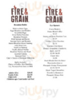 Fire Grain menu