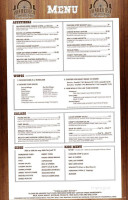 Ponderosa Saloon menu