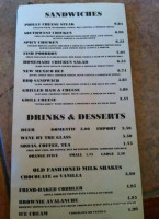 Lincoln County Grill menu