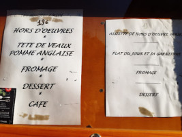 La Terrasse menu