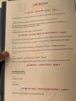 Saveurs Des Orgues menu