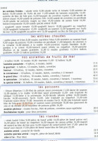 L'Amiral menu