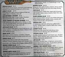 Collegiate menu