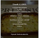 Pri Vujci menu