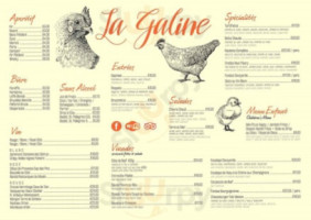 La Galine À Mieussy menu