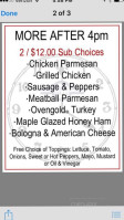 K D Deli menu