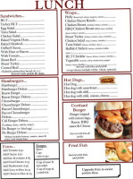 Cortland Diner menu