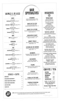 Mill House Brewing Company menu