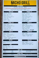 Michoacan Sports Bar Grill menu