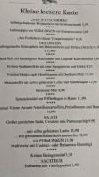 Alte Posthalterei menu