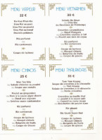 La Jonque Bleue menu