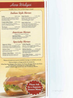 Cousin's Cafe menu