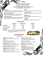 Red Rooster menu