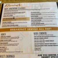 Bill Fran's menu