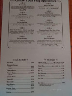 Gracie's Sea Hag  menu