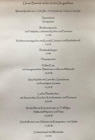 Landhotel Zur Alten Post menu