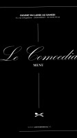 Le Comoedia menu