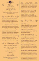 A Mighty Thai menu