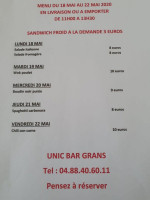 Unic-Bar inside