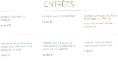 Cafe Rostand menu