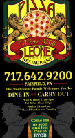 Pizza Leone menu