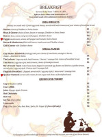 Korner Cafe menu