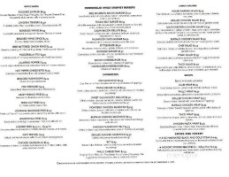 Rookeez Sports Grill Llc menu