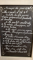 Le Jardin D'Oh menu