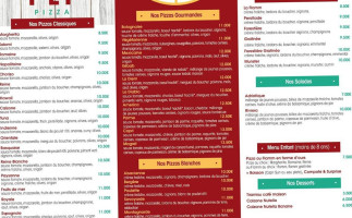 Pef Pizza menu