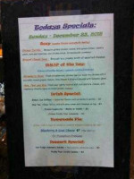 Bat Cave Cafe menu