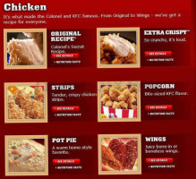 Kfc E Ridge Rd menu