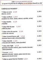 Creperie Des Remparts menu