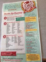 Ferch's Malt Shoppe menu