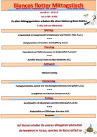 Blanco's Kartoffelhof menu