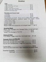 Suky's Diner menu