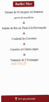 La Griotte menu